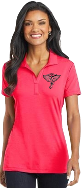ladies embroidered polo shirt