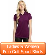 Ladies & Women Polo Golf Sport Shirts