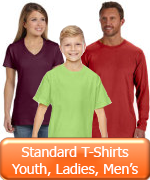 Youth Ladies Mens Standard T-shirts